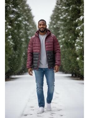 Helly Hansen Men Banff Hooded Insulator Jacket Large Regular Hickory 63251 NWT